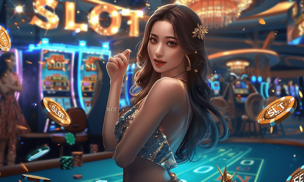 Antarmuka permainan Blueprint Gaming di smartphone dengan fitur bonus dan statistik game